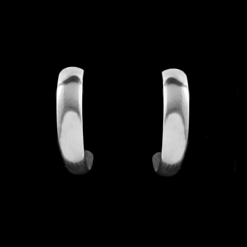 Navajo Small Silver Hoop Earring Joe Wilcox Indian Den