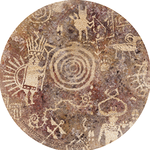 Petroglyph Sandstone Coaster