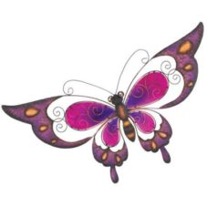 Butterfly Wall Decor- 29" Purple
