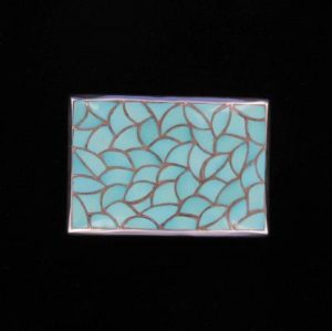 Zuni Turquoise Inlay Belt Buckle