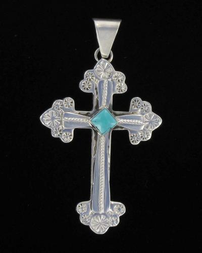Layered Turquoise Cross Pendant | Joe 