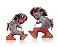 Raku Figurine- Kokopelli