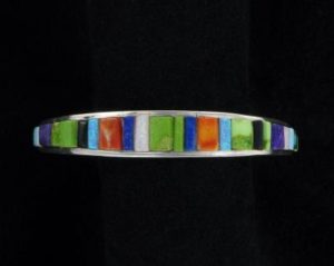 Navajo Multi Stone Inlaid Bracelet