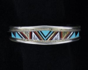 Zuni Multi-Stone Inlaid Bracelet