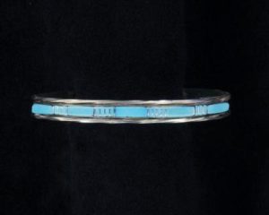 Zuni Inlaid Turquoise Stone Bracelet