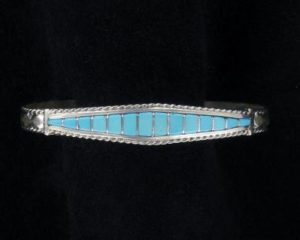 Zuni Inlaid Turquoise Stone Bracelet