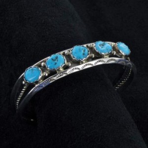 Five Stone Turquoise Bracelet
