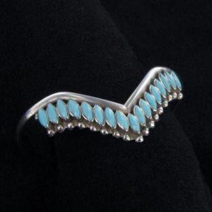 Zuni Inlaid Turquoise Stone Bracelet