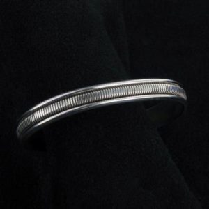 Thin Silver Navajo Cuff Bracelet