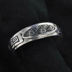 Hopi Overlay Bracelet -Bear Claw and Wind