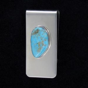 Navajo Turquoise Stone Money Clip