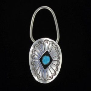 Navajo Turquoise Stone Key Ring