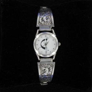 Navajo Sterling Silver Kokopelli Trio Watch