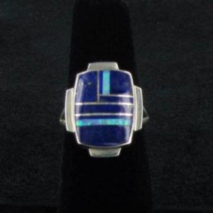 Navajo Lapis Inlaid Ring