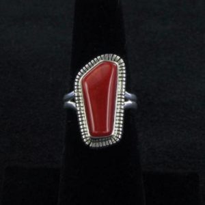 Navajo Coral Stone Ring