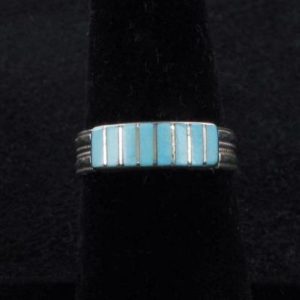 Zuni Turquoise Inlaid Ring