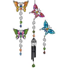 4 Asst. Butterflies Wireworks Chime