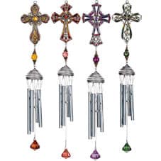 4 Asst. Crosses Pewterworks Chime