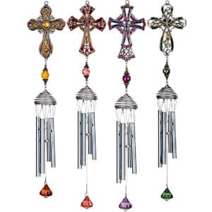 4 Asst. Crosses Pewterworks Chime