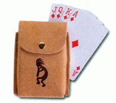 Leather Kokopelli Card Case
