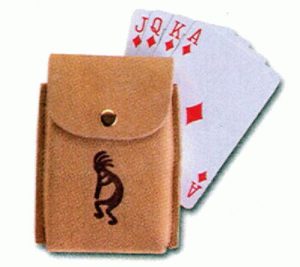 Leather Kokopelli Card Case