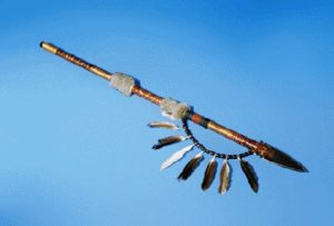 Beaded Spear with Fur