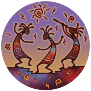 Kokopelli Dance Sandstone Coaster