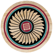 Indian Feather Sandstone Coaster