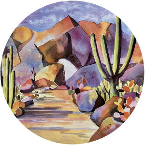 Gold in the Hills Sandstone Coaster