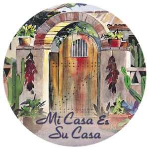 Lisa's Gate Mi Casa es Su Casa Sandstone Coaster