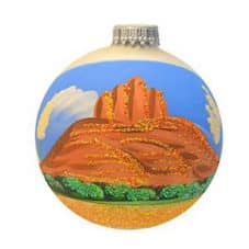 Bell Rock Hand Painted Glass Ornament