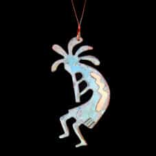 Copper Patina Kokopelli Ornament