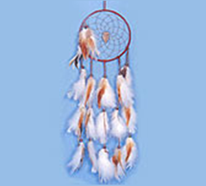 Md Beaded Dream Catcher w Feathers