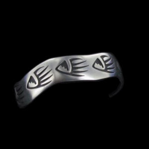 Hopi Overlay Bracelet- Bear Claws