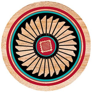 Indian Feather Sandstone Coaster