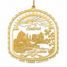 Sedona Arizona Brass Ornament