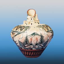 Jemez Mesa Pueblo Pottery Vase