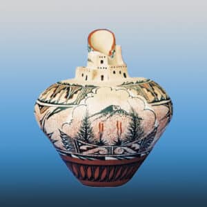 Jemez Mesa Pueblo Pottery Vase