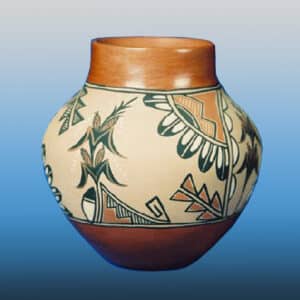 Jemez Pueblo Pottery Corn Vase