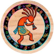 Kokopelli Toss Sandstone Coaster