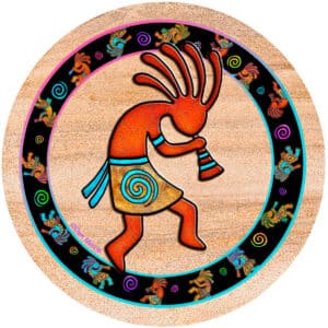 Kokopelli Toss Sandstone Coaster