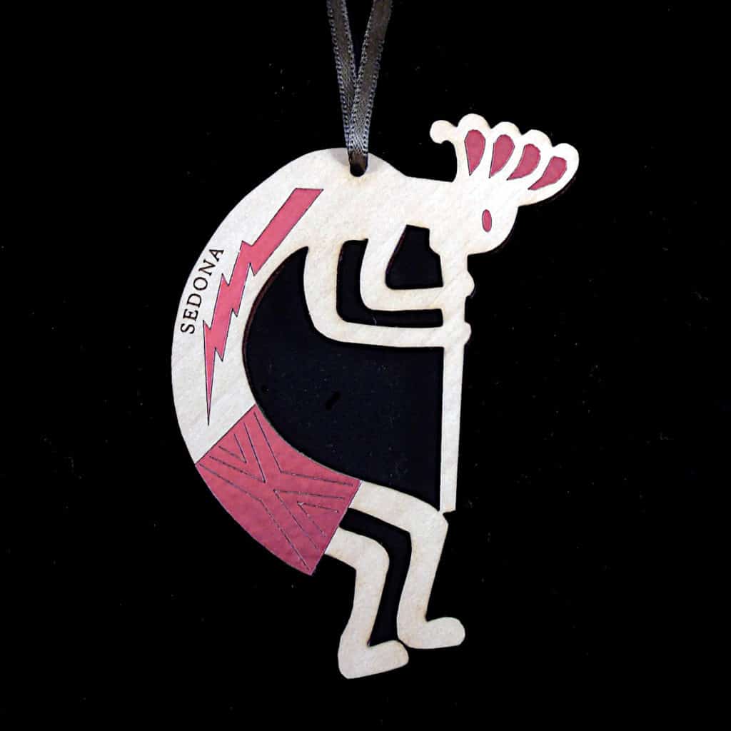 Kokopelli Wood Ornament Joe Wilcox Indian Den