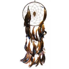 Large Beaded Dream Catcher w Feathers