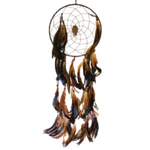Large Beaded Dream Catcher w Feathers