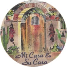 Lisas Gate Mi Casa es Su Casa Sandstone Coaster