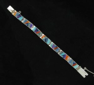multi-stone-inlaid-link-bracelet-nzb-lk1