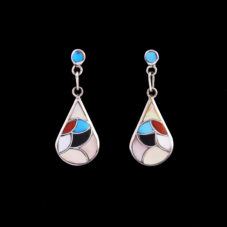 Multi-stone Zuni Inlay Earring