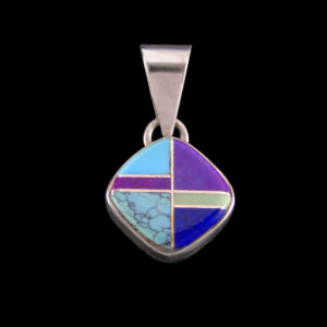 Sm Mutli-Stone Diamond Shape Pendant