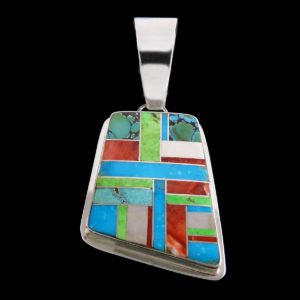 Large Navajo Multi-Stone Pendant