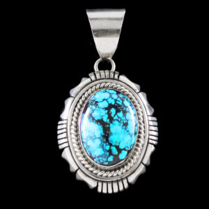 Large Navajo Turquoise Stone Pendant